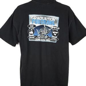 Graduation Pub Crawl T Shirt Vintage 90s 1993 UCSD Pacific Beach Made In USA Men